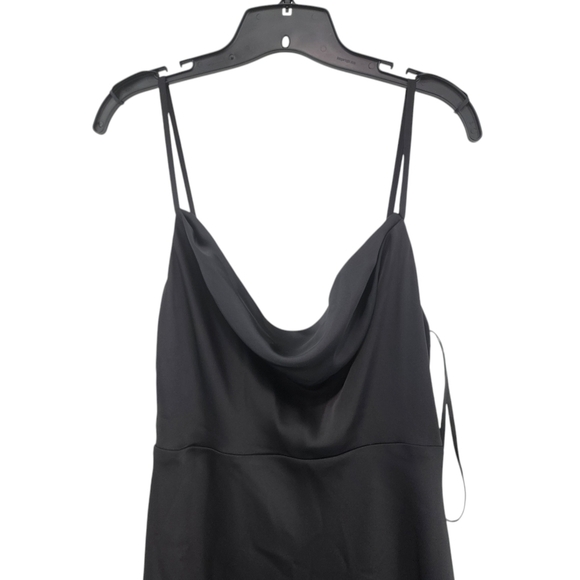 Fame Partners Women's Satin Deep Cowl Neck Evening Maxi Dress - 8 - Picture 3 of 12